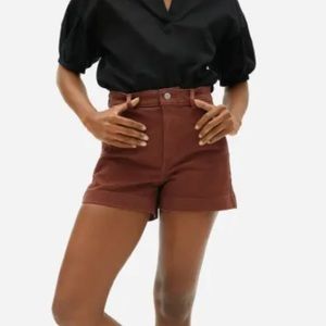 Everlane Cotton Twill Short in Rosewood